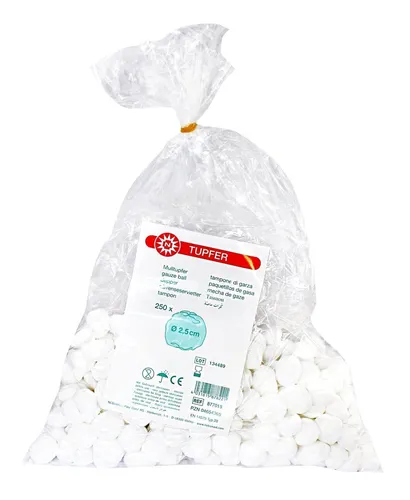 NOBA Mulltupfer runde Form Ø 2,5 cm 250 Stück