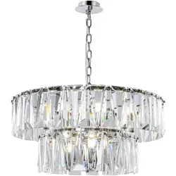 Maytoni Pendelleuchte – Höhenverstellbare Hängelampe in Chrom - Moderne Pendelleuchte aus Metall und Glas, höhenverstellbar und beliebig kürzbar, ideal für stilvolle Innenbeleuchtung.
