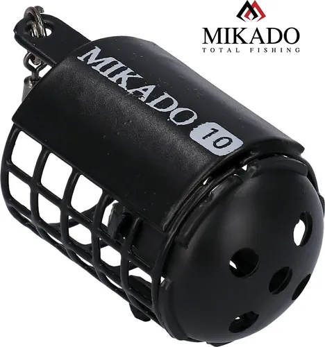 MIKADO kleiner schwarzer MICRO Futterkorb Ø25 x30mm Feeder With Bottom 20g