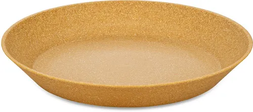 Koziol Tiefer Teller 4er-Set Connect Plate, Nature Wood - Teller Set aus hochwertigem Kunststoff, ideal für stilvolle Tischdekoration und vielseitige Verwendung bei jedem Anlass.