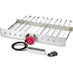 Renschler Line Grillerweiterung GrillMASTER - Grillaufsatz für perfekte Rotisserie - Grills Zubehör für Holzkohlegrills, aus hochwertigem Alu und Edelstahl, ideal für saftiges Grillen von Fleisch und Gemüse.