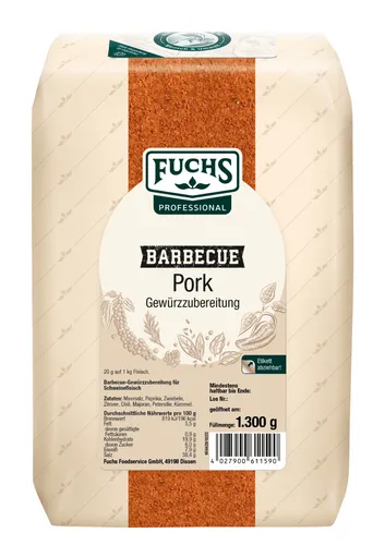 Fuchs Prof BBQ Pork Gewürz Gewürzmischungen 1kg 4027900611590