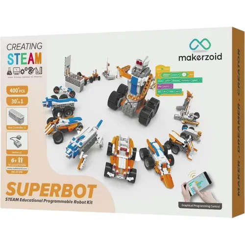 Makerzoid Superbot Baukästen für Kinder ab 6 Jahren