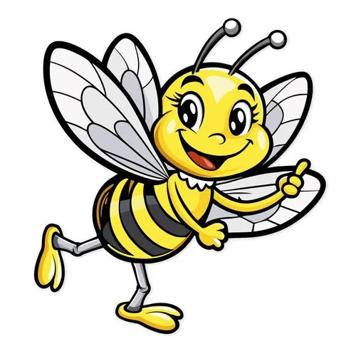 Auto-Aufkleber Lächelnde Biene I 10 cm I wetterfest I selbstklebend I kfz_801