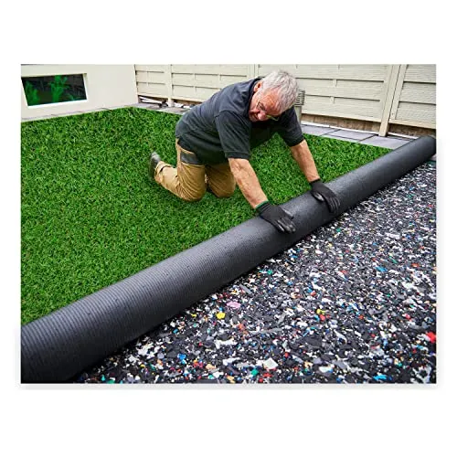MDEKOR Kunstrasenteppich Outdoor - Wetterfester Rasenteppich in Echtrasen-Optik - Teppichbeläge: Pflegeleichter Kunstrasenteppich, ideal für Balkon und Terrasse, mit Drainage für optimale Wasserdurchlässigkeit und ganzjährig grün ohne Wässern.