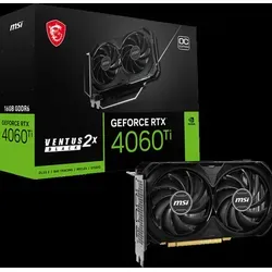 MSI GeForce RTX 4060 Ti Ventus 2X Black 16G OC Grafikkarte