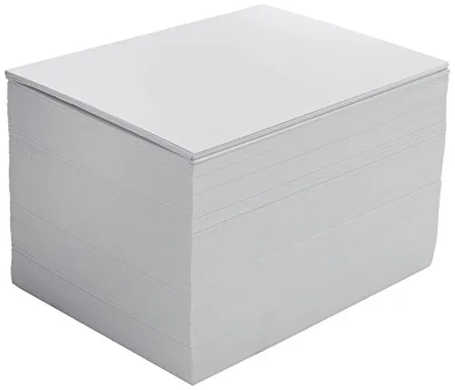 House of & Papier, 250 gsm A6 148,5 x 105 mm Schnitttiefe Karte – Weiß