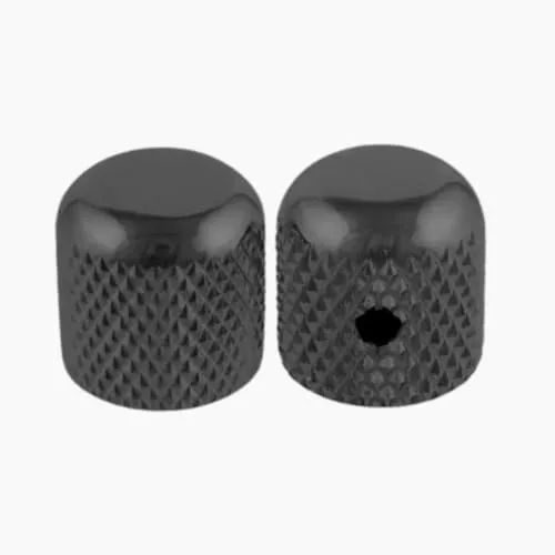 Allparts MK 0110-003 Dome Knöpfe schwarz