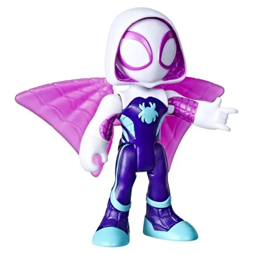 Marvel Spidey und Seine Super-Freunde Ghost-Spider Spielzeug mit Accessoire, 7,6 cm große Action-Figur, Superhelden-Spielzeug für Kinder, ab 3 Jahren, Purple