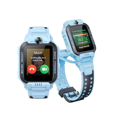 imoo Z7 Kinder Smartwatch, 4G Smartwatch Kinder mit GPS und Telefon, Kids Smart Watch mit HD-Video & Sprachanruf, Kids GPS Uhr, IPX8-Wasserbeständigkeit beim Schwimmen (Z7,Blau)