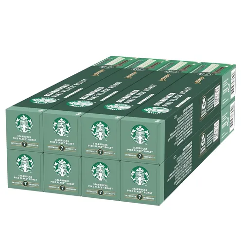 STARBUCKS Pike Place Roast Lungo für NESPRESSO Kaffeekapseln (8 x 10 Kapseln)