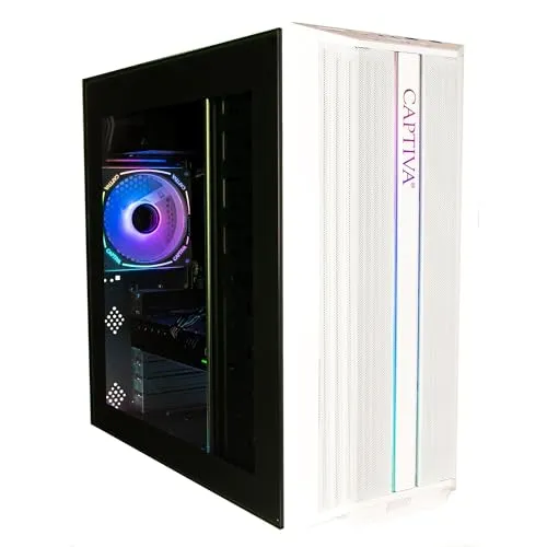 Captiva Gaming PC R98-698 mit RTX 5060 und 16GB RAM - Leistungsstarker Gaming-PC mit AMD Ryzen 5 5500, 1 TB SSD und RGB-Beleuchtung. Ideal für Gaming und kreative Anwendungen, mit modernem Design und effizientem Kühlsystem.