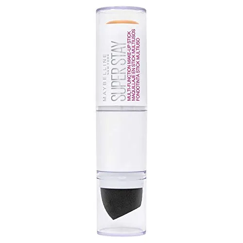 Superstay Multi Functional Make-Up Stick - Make-up-Stick für vielseitige Anwendungen, bietet bis zu 24 Stunden Halt und ein pudrig-mattes Finish. Inklusive Präzisionsblender für schnelle Touch-ups, ideal für unterwegs. Erhältlich in 14 Nuancen, für jeden Hauttyp.