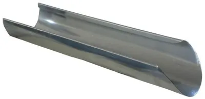 SAREI Auslaufverlängerung für Regenrohrklappe DN 80 - Dachrinnen-Zubehör zur effizienten Regenwassernutzung, aus robustem Zink für dauerhafte Wetterbeständigkeit und einfache Steckverbindung.