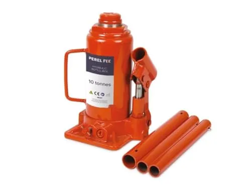 Perel Hydraulischer Wagenheber 10 Tonnen - Akkus - Leistungsstarker hydraulischer Wagenheber mit einer maximalen Belastung von 10 Tonnen, ideal für professionelle Anwendungen und DIY-Projekte.