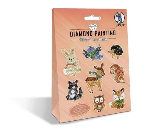 Diamond Painting Sticker Woodland Waldtiere