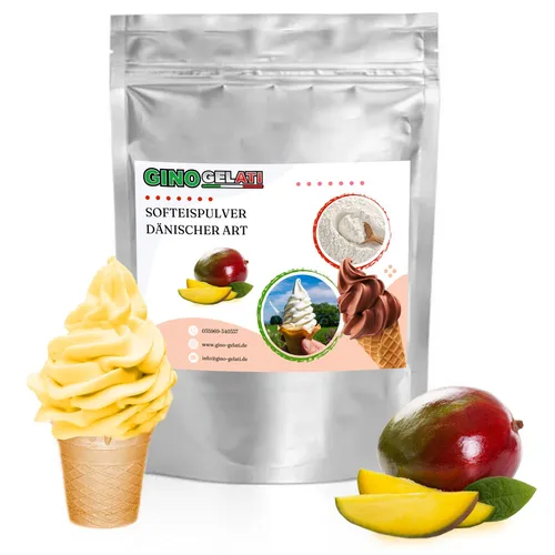 Gino Gelati Mango Dänisches Softeis Pulver 333g von Gino Gelati