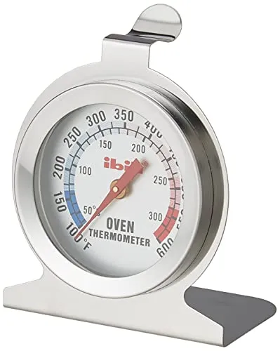 Ibili Classic Ofen Thermometer, 7 x 6 cm, Silber/Weiß