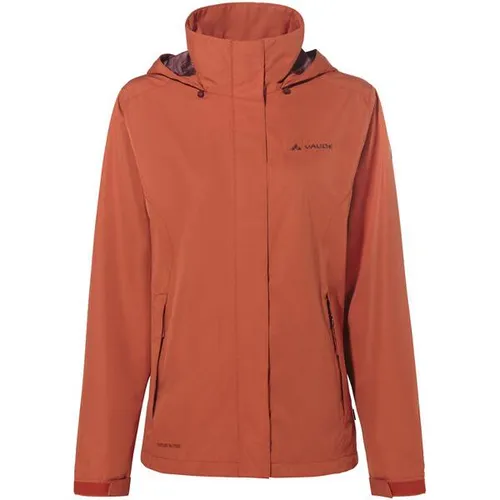 VAUDE Damen Kapuzenjacke Escape Light - Funktionsjacke für Damen, wasser- und winddicht, ideal für Wanderungen; umweltfreundlich aus nachhaltigen Materialien mit verstaubarer Kapuze und verstellbaren Ärmelenden.