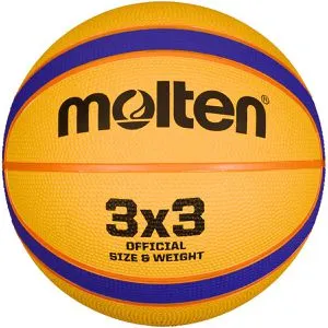 Molten Basketball B33T2000, indoor und outdoor, Größe 6, orange/blau, 650 Gramm, Trainingsball