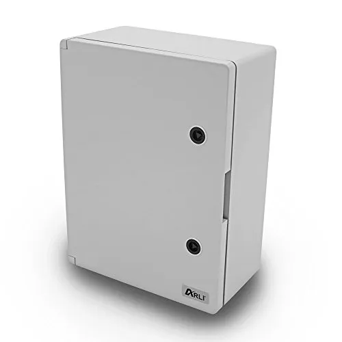 Schaltschrank IP65 Industriegehäuse 400 x 600 x 200 mm verzinkter Montageplatte Verriegelung Tür mit umlaufender Dichtung Gehäuse Leergehäuse ABS Kunststoff leer Schrank ARLI 40 x 60 x 20 cm