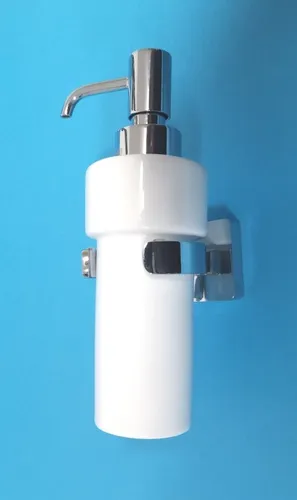 Smedbo ICE Seifenspender OK369P - Eleganter Seifenspender aus chrom, ideal für Badezimmer und Küche, mit magnetischem Mechanismus für einfaches Nachfüllen.