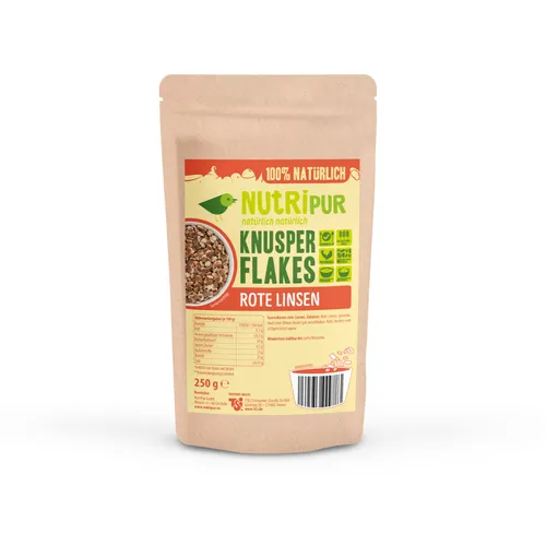 Rote Linsen Knusperflakes