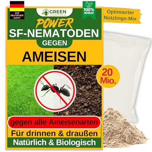 GREEN GUARDIA Super SF-Nematoden gegen Ameisen – 20 Mio. für 40m²