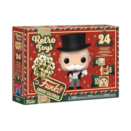 Funko Advent Calendar: Hasbro 2024 - 24 Tage Überraschung mit Sammelminifiguren - Spielzeug-Adventskalender mit 24 einzigartigen Funko Pocket Pops zum Sammeln, ideal für den Countdown zu Weihnachten und als Geschenk für Kinder ab 3 Jahren.