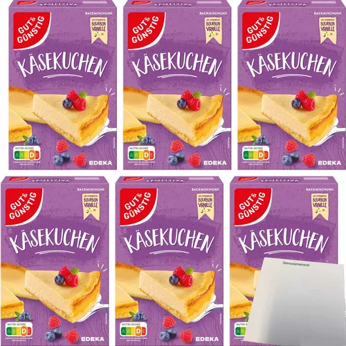 Gut&Günstig Käsekuchen mit Bourbon Vanille 6er Pack 6x520g Packung usy Block