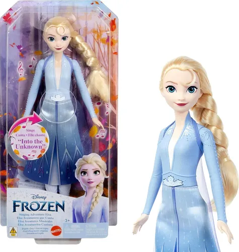 Mattel Disney Frozen Elsa singende Modepuppe, singendes Abenteuer NEU und OVP
