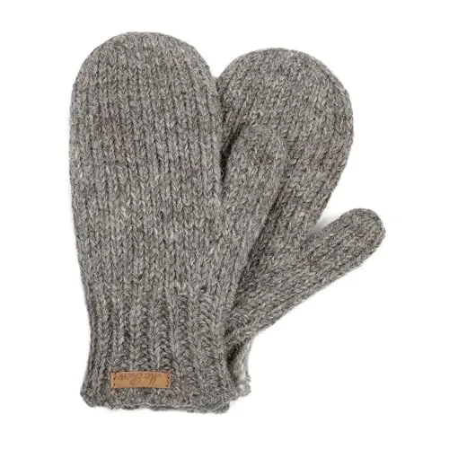 McRon Damen Gefütterte Fäustlinge Valerie naturbraun