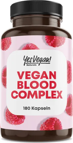 Yes Vegan® Vegan Blood Complex, Eisen hochdosiert - Kapseln