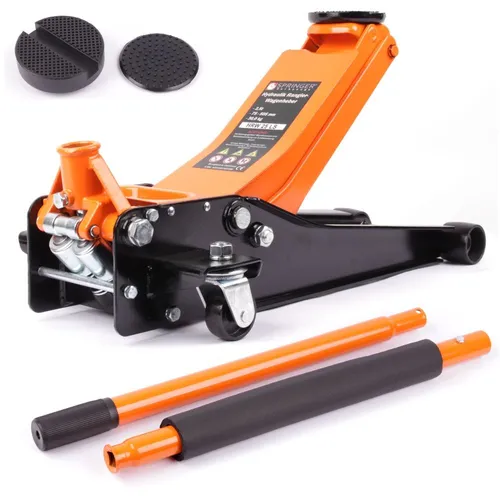 Springer Werkzeuge Rangierwagenheber HRW 75-25LS - Rangierwagenheber mit max. Hubhöhe von 50,5 cm, extrem flach und ideal für PKW und SUVs, Tragfähigkeit bis 2500 kg.