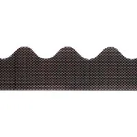 50x 105cm Traufenbelüftungsprofil PVC - Wellenförmig - Dachrinnenzubehör, ideal für optimale Belüftung mit 695 cm² Lüftungsquerschnitt und kompatibel mit halbrunden und kastenförmigen Dachrinnen.