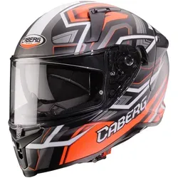 Caberg Avalon X Brama Helm, schwarz-grau-rot, Größe 2XL - Stylischer Motorradhelm mit integrierter Sonnenblende und einfachem Visierwechsel. Ideal für Sicherheit und Komfort auf jeder Fahrt. Artikel: Caberg Avalon X Brama Helm, schwarz-grau-rot, Größe 2XL.