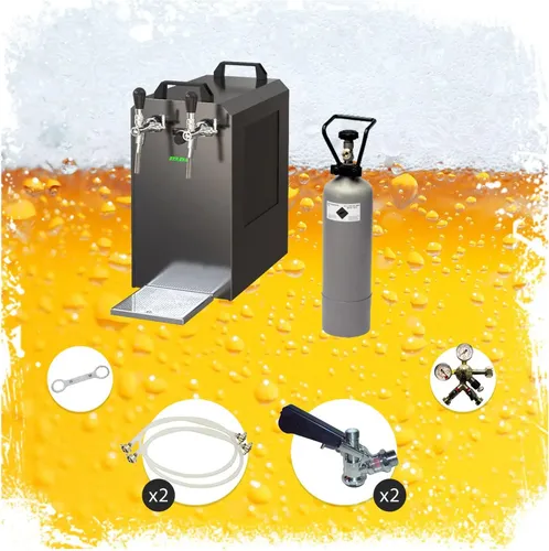 ich-zapfe Bierzapfanlage STREAM 80 Bierkoffer - Zapfanlage für bis zu 90 Liter/h, ideal für Gartenpartys oder gewerbliche Nutzung. Hohe Kühlleistung mit nur 5-10 Minuten Vorlaufzeit und effiziente Kühltechnologie für perfekt gezapftes Bier.