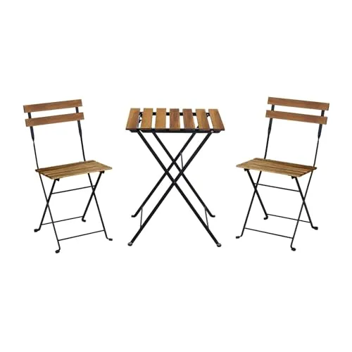 Alice's Garden Bistro-Gartentisch aus Holz und Metall, 55 x 54 cm