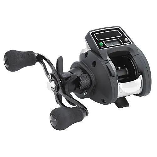 WFT Multirolle Linecounter Solar 825 LH - Perfekte Baitcastrolle für Schleppfischen - Angelrollen mit präzisem digitalen Schnurzählwerk bis 999m und solarunterstütztem Display. Ideal für kontrolliertes Schlepp- und Spinfischen mit komfortabler FLIP-Taste.