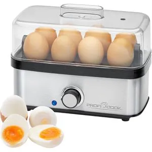 Proficook Eierkocher PC-EK 1275 - 8 Eier, 400 Watt, Härtegradeinstellung und BPA-frei für perfekte Eiergerichte