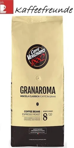 Caffè Vergnano 1882 Gran Aroma Bohnen 1kg - Kaffee, italienische Kaffeebohnen mit intensivem Aroma, ideal für Espresso-Liebhaber und perfekt für eine genussvolle Auszeit.