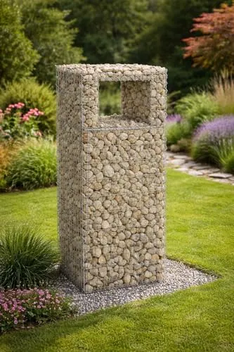 ESTEXO Gabionenzaun 50x50x150 cm – Stabiler Steinkorb für kreative Gestaltung - Robuster Gabionenzaun aus 4 mm starkem Draht, einfach im Aufbau und ideal zur individuellen Gestaltung von Gärten. Vielseitig einsetzbar als Sichtschutz oder Pflanzkasten.