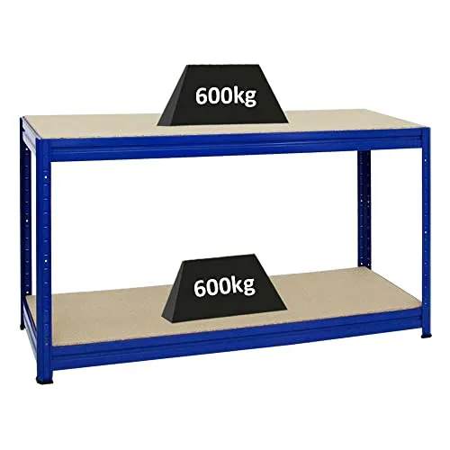 PROREGAL Höhenverstellbare Werkbank Dino Blau von Proregal