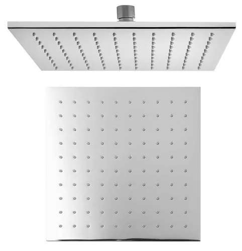 Sapho Kopfbrause 250x250mm Chrom - Elegante Kopfbrause für das Badezimmer, mit AntiCalc-Funktion für eine einfache Reinigung. Kompakte Eckform und langlebige Chrom-Oberfläche sorgen für stilvolles Duschen.