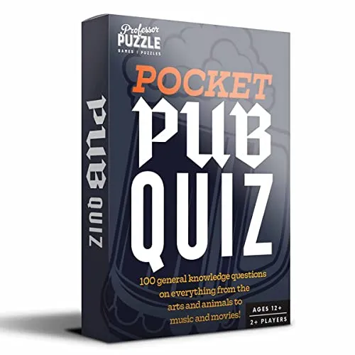 Professor-Puzzle, Pocket Pub-Quiz, Partyspiel, ab 14 Jahren, für 2 Spieler