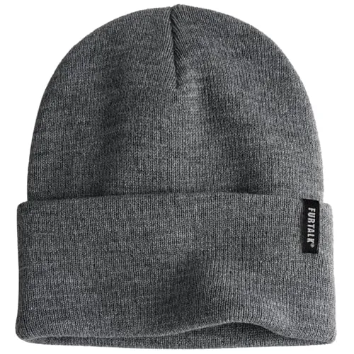 FURTALK Damen Cuffed Beanie Herren Mütze Unisex weiche warme Strickmütze