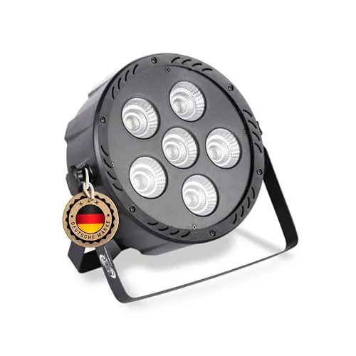 ETEC Professional LED PAR Scheinwerfer Slim Spot 30 COB 6x30 Watt RGBW DMX 4in1 Disco Bar Club Effekt Party DJ Party Hochzeit Veranstaltung Bühnenbeleuchtung Farbmischung