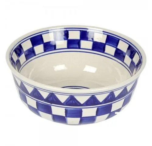 Lambert Schüssel Schüssel Küchenkaro M White/Blue (20cm) von Lambert