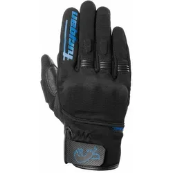 Furygan Jet D3O Evo Motorradhandschuhe, schwarz-blau, Größe XL - Motorradhandschuhe mit D3O®-Technologie für optimalen Aufprallschutz und strapazierfähiger Ziegenleder-Handfläche für exzellentes Griffgefühl und hohen Komfort.