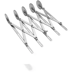 SCHNEIDER Teigschneider 153110 - 5 gezackte Rädchen - Sonstiges Backzubehör, rostfrei und sehr stabil, ideal für präzise Teigverarbeitung mit einer Schnittbreite von bis zu 125 mm.